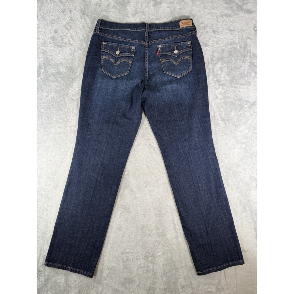 Levis 505 Jeans Womens 14M 32x32 Blue Denim Straight Leg
